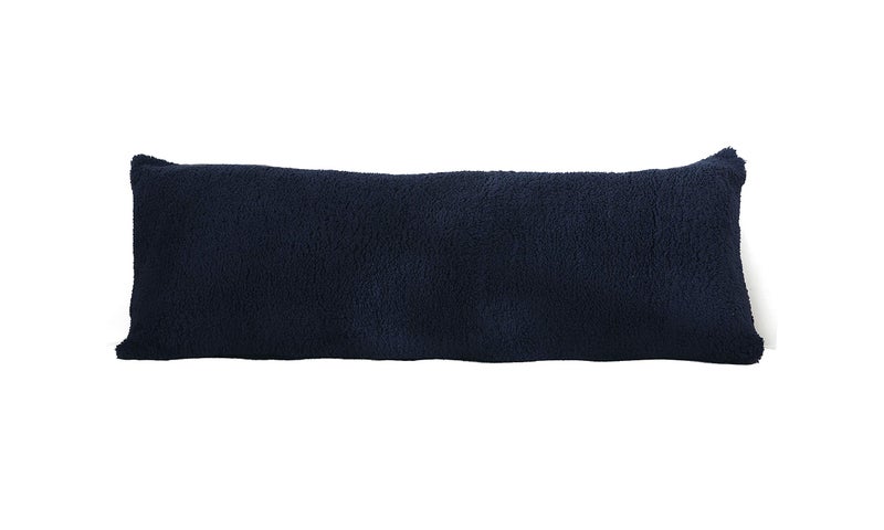 Reafort Ultra Soft Sherpa Body Pillow Cover/Case with Zipper Closure 21"x54" (21"x54" Body Pillow Cover, Navy) - Image 2
